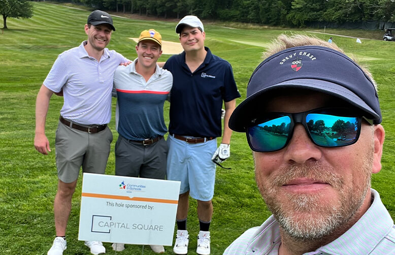 ake Baum, Michael Pryor, Michael Ollinger and Adam Stifel, participated in the Communities in Schools (CIS) NOVA Golf Classic