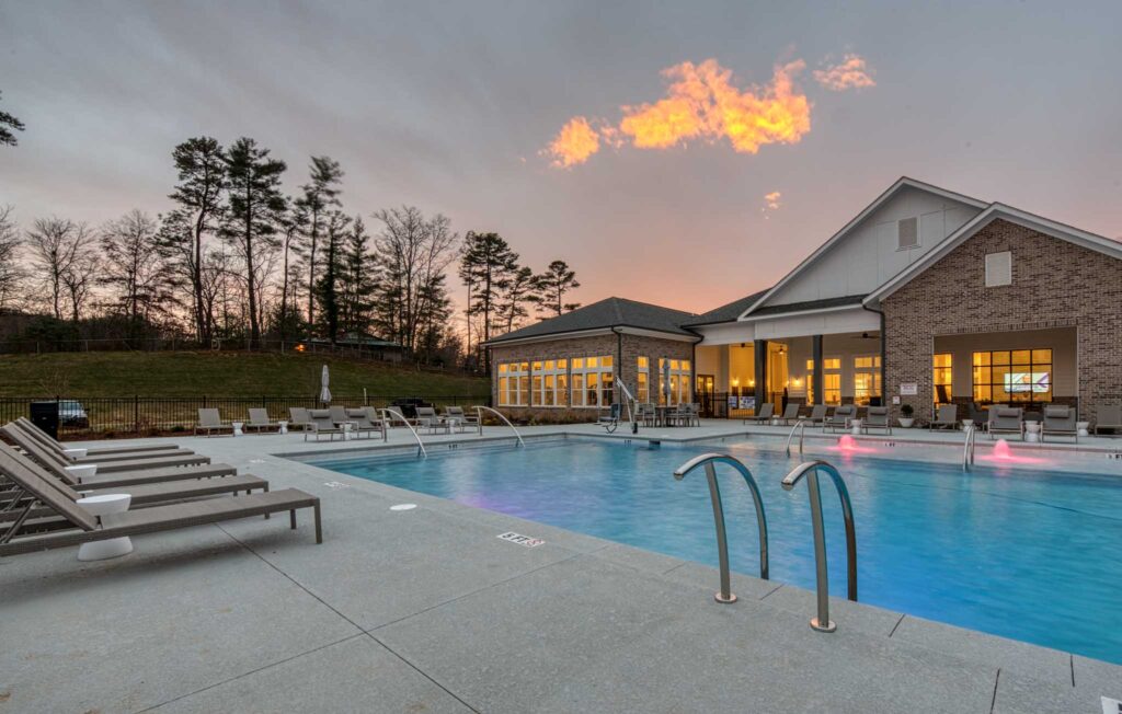 Poolside view of Retreat at Arden Farms