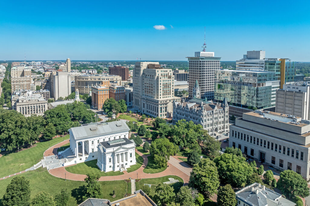 Downtown Richmond aerial